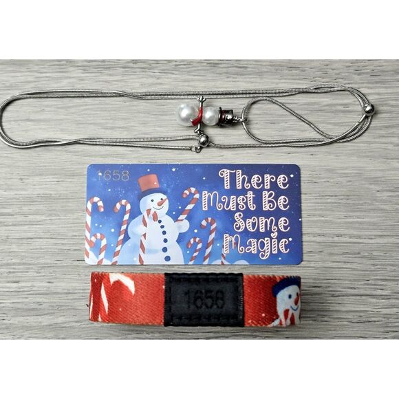 ZOX "THERE MUST BE SOME MAGIC" #1658 ADVENT DAY 10 SNOWMAN NECKLACE & WRISTBAND - Picture 8 of 16